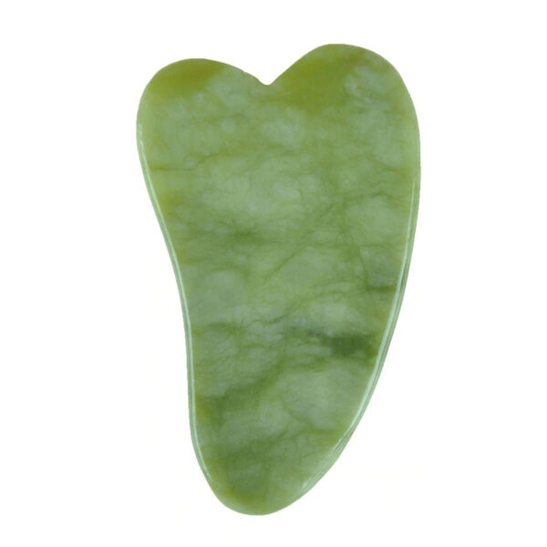 Anti-Aging Natural Stone Jade Gua Sha Heart Shape Scrapper for Face Massage Slimming Facial Relaxation and Face Lift