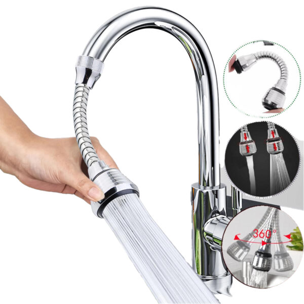 Universal Turbo Flex splash 360 degree swivel tap water filter nozzle bathroom faucet Shower filter head water saving