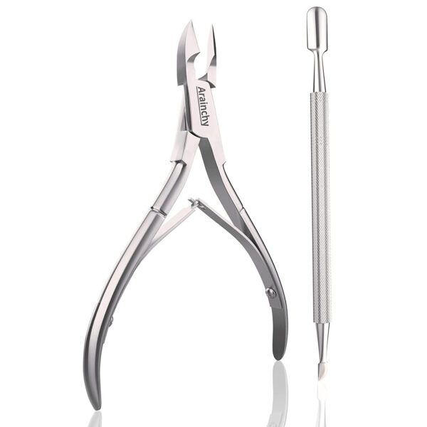 Cuticle Nipper Laputa Cuticle Cutter Tools and Remover with pc kit Cuticle Pusher for Dead Skin - Durable Manicure Tools and Cuticle Nail Clippers sat- Stainless Steel - Image 3