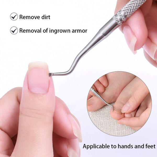 Cuticle Nipper Laputa Cuticle Cutter Tools and Remover with pc kit Cuticle Pusher for Dead Skin - Durable Manicure Tools and Cuticle Nail Clippers sat- Stainless Steel - Image 13