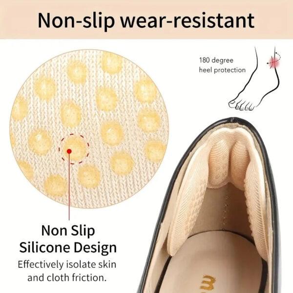 1 Pair High Heel Insole Shoes pad for Women Adjust Size Adhesive Heels Pads Liner Grips Protector Sticker Pain Relief Foot Care Insert - Image 4