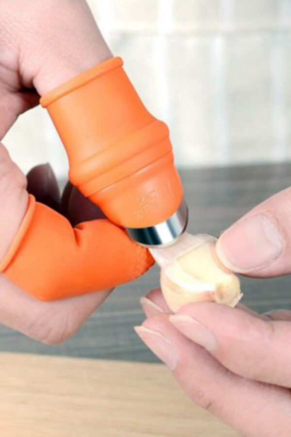 Practical Garlic and Vegetable Cutter Tool Silicone Garlic Vegetable Chopper Attachment Vegetable Slicer - Image 5