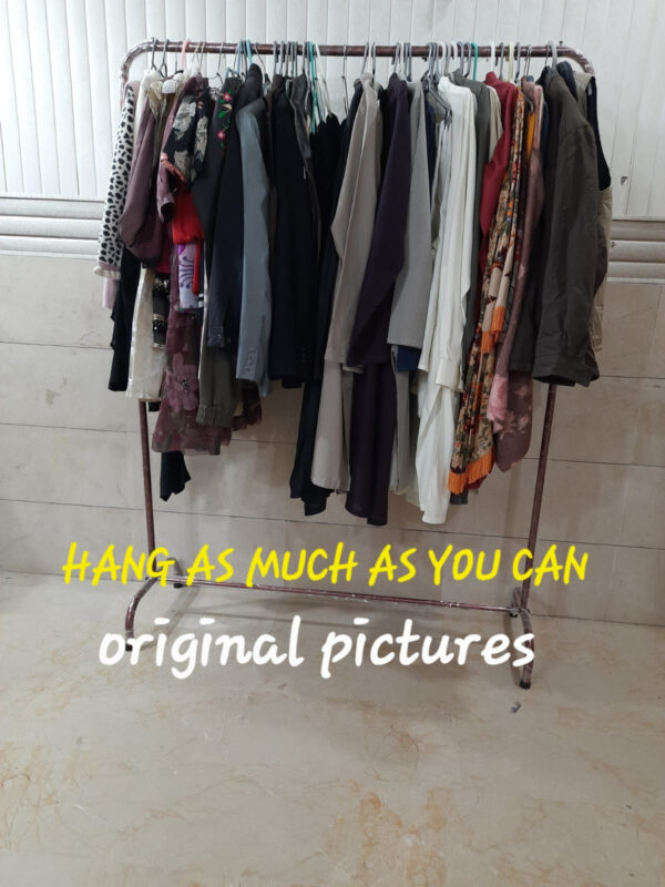 PORTABLE CLOTH HANGING STAND RACK STYLE FOR BOUTIQUE AND HOME - Image 2