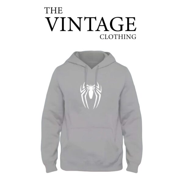 The Vintage Clothing hearther grey premium SPIDERMAN printed Hoodies For Men / Hoodies For Girls pullover