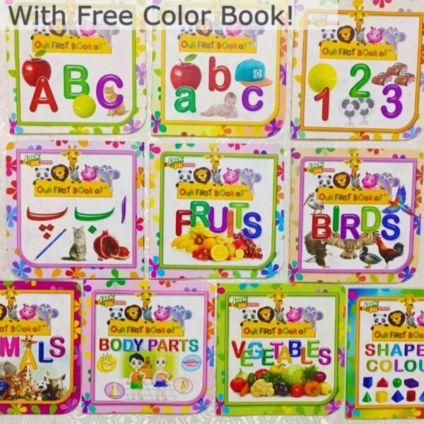 Pack Of 10 Pre School Books For Your Kids - Kids Books For Early Learning - Reading Books For Kids And Children