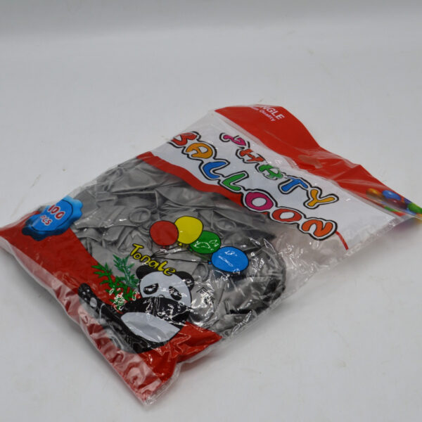 Panda Party Silver Balloon Pack of 100 - Image 3