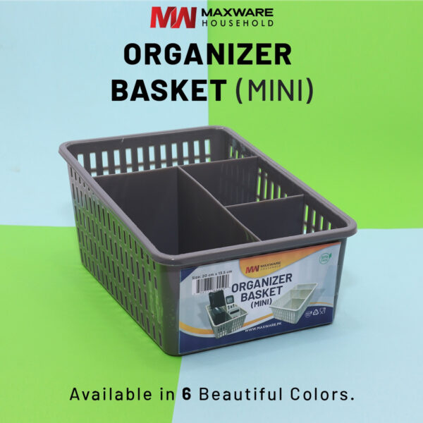 Multipurpose Mini organizer basket with partitions to organize makeup stationary drawers wardrobe desk organiser storage box separator baskets - Image 2