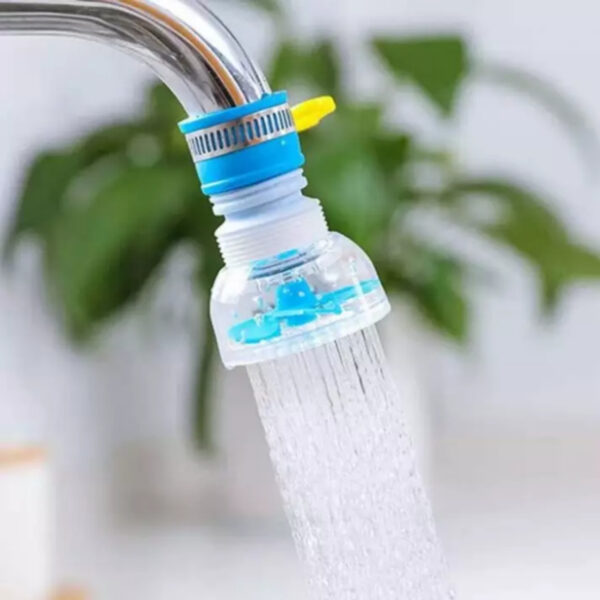 1 Kitchen organizer accessories fan faucet tap shower 360 rotatable adjustable water filter kitchen tools water saving kitchen and bathroom shower tap extender Bendable Splash Proof Water Tap Diffuser Nozzle - Image 9