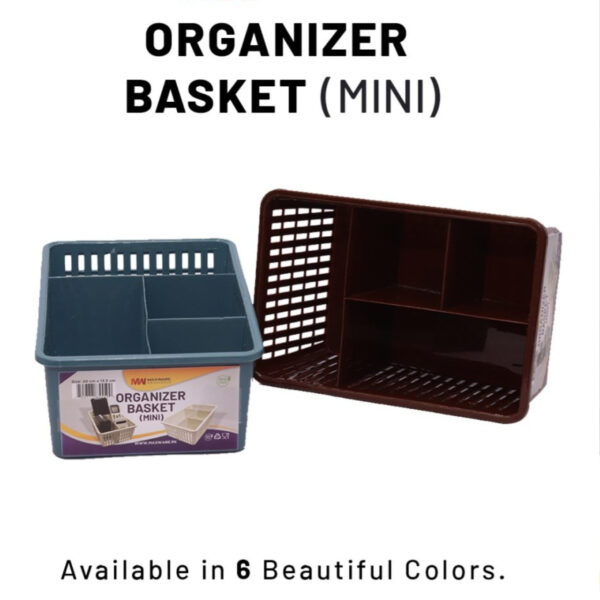 Multipurpose Mini organizer basket with partitions to organize makeup stationary drawers wardrobe desk organiser storage box separator baskets - Image 10