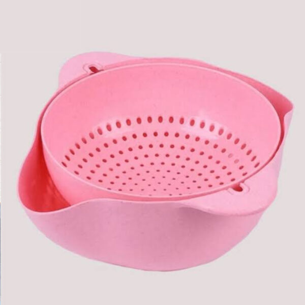 Double Layer Colander Drainer Basket with Bowl for Washing Fruits and Vegetables convenient kitchen accessories strainer kitchen organizer storage baskets - Image 8