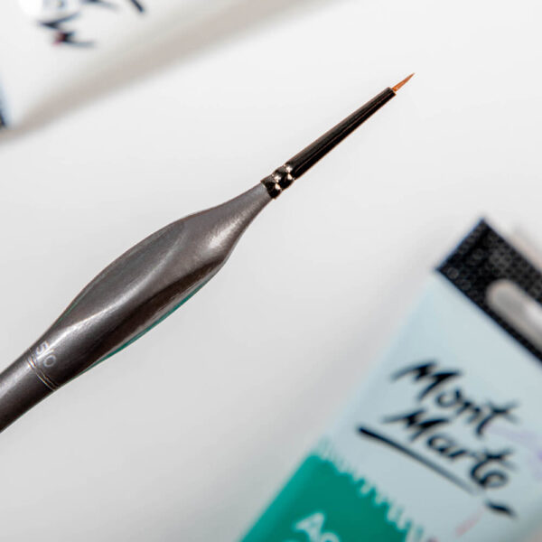 MONT MARTE ARTIST ACRYLIC TAKLON DETAILER BRUSH MCG0125 - Image 4