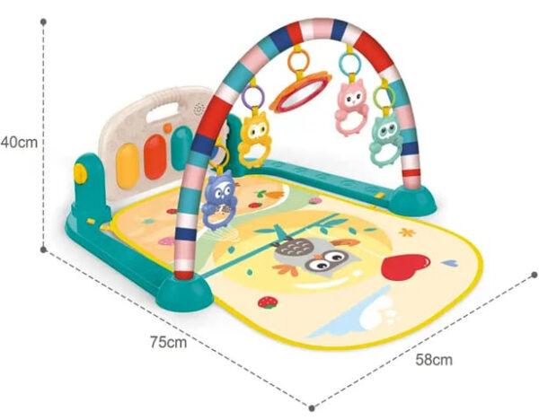 New Born Baby Activity Piano Fitness Gym Play Mat - Image 4