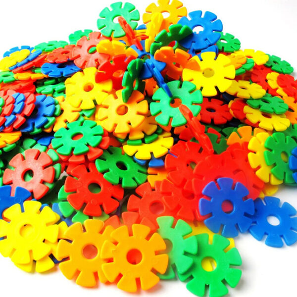 72 Pcs - Colorful Snowflake Building Blocks - Brain and Educational Toys for kids and Boys - Image 6