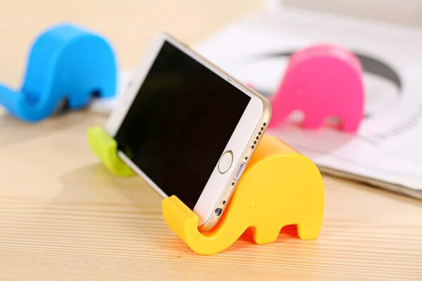 (Pack of 4 )Cute Cartoon Mini Elephant Phone Holder Multifunction Desktop Stand Tablet PC Stand Portable Lazy Bracket Watching TV - Image 7