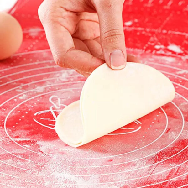 Kitchen organizer Silicone Baking Mat Roti mat Innovative Baking Solutions bake like a Pro mat for kitchen roti mat anti Slip dough mat with measurements kitchen baking accessories dough rolling pad baking made easy tools pastry cake roti maker - Image 4
