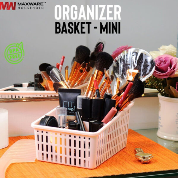 Multipurpose Mini organizer basket with partitions to organize makeup stationary drawers wardrobe desk organiser storage box separator baskets - Image 6