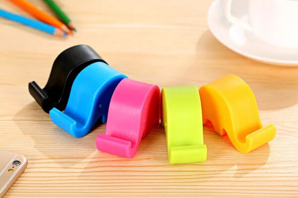 (Pack of 4 )Cute Cartoon Mini Elephant Phone Holder Multifunction Desktop Stand Tablet PC Stand Portable Lazy Bracket Watching TV - Image 8