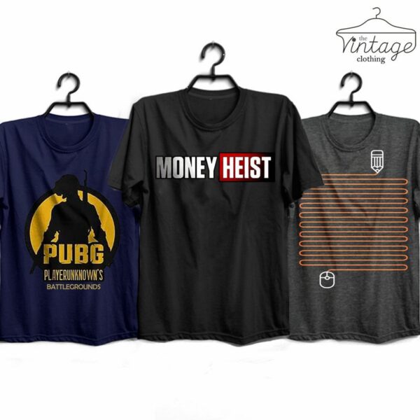 Pack of 3 high quality imported casual printed Tshirt For Men - Image 3