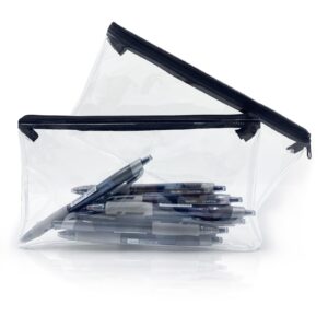 Transparent Strong Zip Pvc Pouch Pencil Case Box For School Going Kids