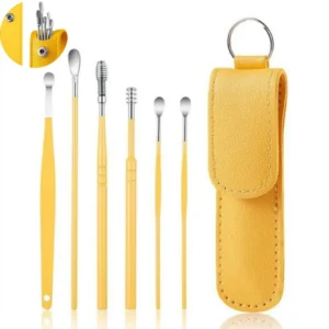 Ear Wax Cleaning Kit, 6 Pcs Ear Pick Tools, Wax Removal Kit, Ear Cleaning Tool Set,