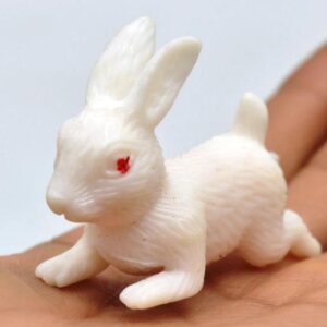 Soft Rubber Rabbit Toy – Cute Bunny Animal Figure for Kids – 5cm Size