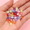 Mixed Colored 7mm Alphabet Beads Square Round For DIY Jewelry Making Like Bracelet, Necklace Gift For Girls.