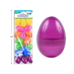 10 Pieces in Pack - 2 inches Colorful Empty Eggs Toy Party Favors