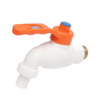 • Turkey bibcock with orange handle and plastic nozzle • Size: 1/2 inch • Suitable for bathroom tapware • Durable and long-lasting design