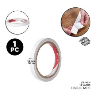 Double Sided Tissue Tape 1 Inch 14 Yard / 1/2