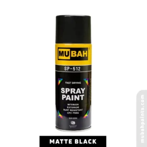 spray paint black