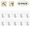 10Pcs Pack of Adhesive Suction Cup Hooks