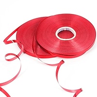 Curly Ribbon Rolls For Birthday 2 Pcs Pack , Anniversary, Baby Shower, Bridal Shower and Balloons Decoration red colour