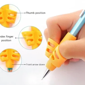 Pencil Grip For Kids Hand Writing | Children Pencil Holder Tools Silicone Two Finger Ergonomic Posture