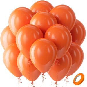 Pack of 25 High Quality Latex Shiny Balloons for Happy Birthday orange colour