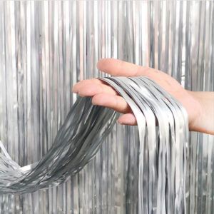 A foil curtain is a decorative accessory made of thin metallic sheets. The sheets hang vertically from a rod or string, creating a shimmering effect. Size: 2 X 4.5 Feet. Color: Golden, Black, Purple, Blue, Green, Red, Silver, Rose Gold, Pink. Quality: Best (No Compromise on Quality). Perfect as a Party Backdrop for Birthday, Wedding, Baby Showers, Graduations, Halloween, Christmas, New Year Eve and more. Easy to Use, Durable and Reusable.