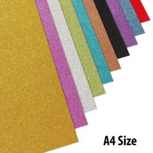 Foamic Glitter Sheets A4 Size Multi colour Pack of 10