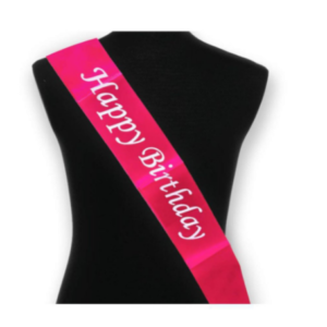 Happy Birthday Sash Shoulder Strap For Birthday Celebration